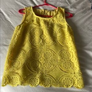 Skies Are Blue Yellow Lace Blouse